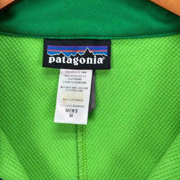 Patagonia Adze Jacket Men's Green Soft Shell Hiking Winter Full Zip sz M - Picture 6 of 6